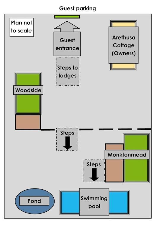 'Monktonmead Lodge' In Secluded Setting, With Private Indoor Pool. Райд Экстерьер фото